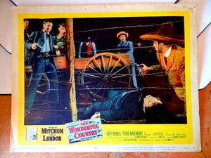 lot 110 image: Robert Mitchum, The Wonderful Country (1959) Lobby Card #7 - 11 X 14