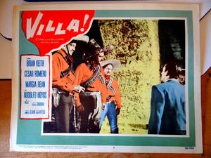 lot 112 image: VINTAGE VILLA  11x14 Lobby Card #5 - (1958) BRIAN KEITH, CEASAR ROMANO