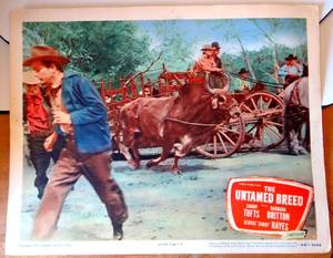 lot 116 image: Vintage Lobby Card - The Untamed Breed - 1948 - Tufts, Britton, Hayes