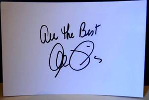 lot 123 image: AUTHENTIC AUTOGRAPH - AL PACINO ALL THE BEST SIGNED INDEX CARD