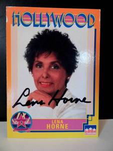 lot 128 image: AUTHENTIC AUTOGRAPH - Lena Horne 1991 Starline Hollywood Autographed Card #170 - $$$