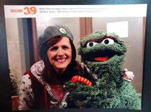 lot 244 image: AUTHENTIC AUTOGRAPH - Molly Shannon Sesame Street Signed 8x10 Photo wCOA