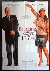 lot 264 image: BRINGING DOWN THE HOUSE 27x40 ORIGINAL MOVIE POSTER - STEVE MARTIN, QUEEN LATIFAH