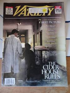 lot 274 image: ORIGINAL VARIETY MAGAZINE THE CIDER HOUSE RULES MARCH 2000