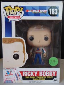 lot 278 image: Talladega Nights Funko POP Movies Ricky Bobby Vinyl Figure #183 - $$