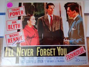 lot 282 image: AUTHENTIC AUTOGRAPH - LEGENDARY ANNE BLYTH ILL NEVER FORGET 8 X 10 PHOTO - $$