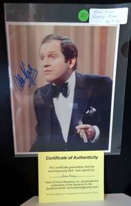 lot 287 image: AUTHENTIC AUTOGRAPH - Alan King Signed Photo Autograph 8x10 B&W Actor Comedian WCOA - $$$
