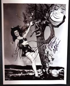 lot 288 image: VINTAGE AUTHENTIC AUTOGRAPH - Patricia Alphin Signed B&W 8x10 Halloween Witch $$$