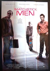 lot 297 image: MATCHSTICK MEN MOVIE POSTER ORIGINAL 27x40 NICOLAS CAGE SAM ROCKWELL - 2003
