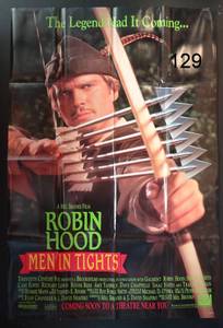 lot 129 image: Robin Hood Men in Tights Cary Elwes Folded Movie Poster 27x40 - $$