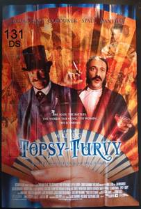 lot 131 image: TOPSY-TURVY RARE 2000 MOVIE POSTER  MIKE LEIGH TIMOTHY SPALL GILBERT & SULLIVAN