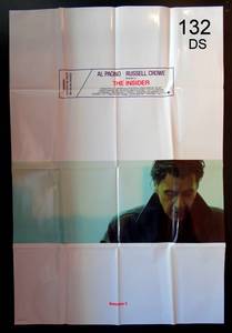 lot 132 image: THE INSIDER DS FOLDEDED ORIG 1 SHEET MOVIE POSTER AL PACINO RUSSELL CROWE (1999) $$$