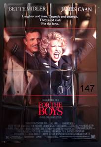 lot 147 image: FOR THE BOYS Movie Poster 27X40 (1991) - BETTE MIDLER, JAMES CAAN