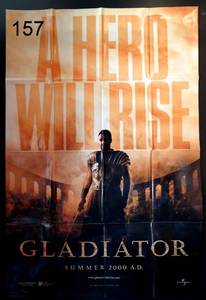 lot 157 image: GLADIATOR MOVIE POSTER -  27x40 RUSSELL CROWE  - 2000 $$$
