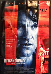 lot 167 image: VINTAGE POSTER Breakdown Original One Sheet Kurt Russell (1997)