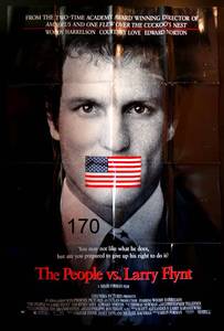 lot 170 image: THE PEOPLE VS. LARRY FLYNT original 27x40 movie poster 1996 Woody Harrelson