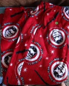lot 186 image: A CHRISTMAS STORY - MENS PAJAMA BOTTOMS FEATURING RALPHIE YOULL SHOOT YOUR EYE OUT - NEW WO TAGS