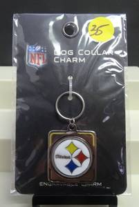 lot 35 image: OFFICIAL NFL LICENSED PITTSBURGH STEELERS DOG COLLAR CHAIN OR KEYCHAIN - NIP