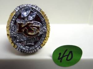 lot 40 image: KANSAS CITY CHIEFS - PATRICK MAHOMES SUPERBOWL 54 - REPLICA CHAMPIONSHIP RING - SIZE 11