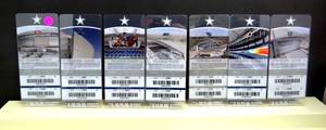 lot 42 image: 2009 INAUGURAL TICKET COLLECTION - DALLAS COWBOYS HOME GAME SERIES - WILL MAKE AWESOME DISPLAY