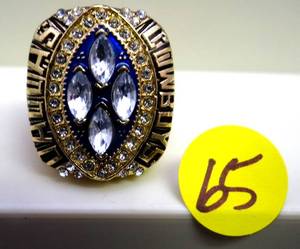 lot 65 image: SUPERBOWL 28 - DALLAS COWBOYS MICHAEL IRVIN REPLICA CHAMPIONSHIP RING - SIZE 9