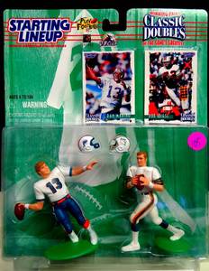 lot 105 image: Kenner Starting Lineup CLASSIC DOUBLES 1997 Dan Marino & Bob Griese WINNING PAIR $$$