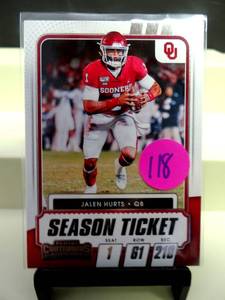 lot 118 image: 2021 Contenders Draft - JALEN HURTS - Season Ticket #26