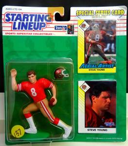 lot 137 image: 1993 Steve Young -Starting Lineup -SLU -Sports Figurine - S.F. 49ers $$$