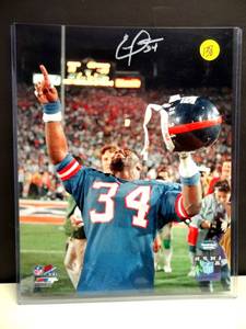 lot 138 image: AUTENTIC AUTOGRAPH - NEW YORK GIANTS ELVIS PATTERSON SIGNED 8 X 10 PHOTO WCOA  $$$