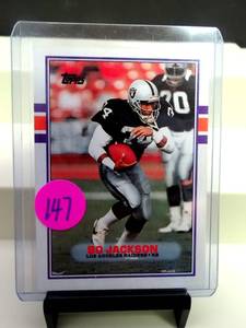 lot 147 image: BO JACKSON 1989 TOPPS #269 LOS ANGELES RAIDERS NM-MINT