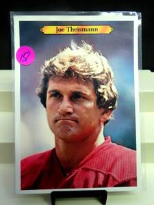 lot 151 image: Topps 1980 Joe Theismann #16 Large Poster Card, Washington, 5 X 7 $