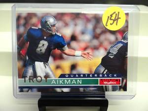 lot 154 image: TROY AIKMAN 1995 NFL SKYBOX IMPACT FOOTBALL CARD #34 DALLAS COWBOYS - NM