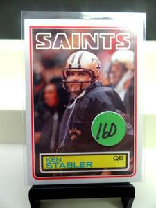 lot 160 image: 1983 Topps KEN STABLER SAINTS (Card #118) NM