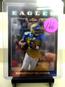 lot 166 image: COMING SOON2008 Topps Chrome Xfractors #TC15 Donovan McNabb Card