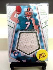 lot 182 image: LIMITED EDITION ROOKIE PATCH 7799 - 2008 SP Threads Super Swatch 99 Chad Henne #RSS-CH Rookie $$$
