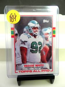 lot 184 image: Reggie White #108 Topps 1989 Football Card (Philadelphia Eagles) EXNM