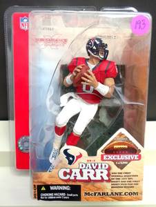lot 193 image: RARE Mcfarlane NFL Exclusive 1st Draft Pick DAVID CARR Houston Texans 1 of 5000 $$$