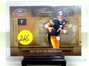 lot 216 image: RARE LIMITED 115250 - BEN ROETHLISBERGER 2006 DONRUSS CLASSICS #SB-5 SUNDAYS BEST $$$