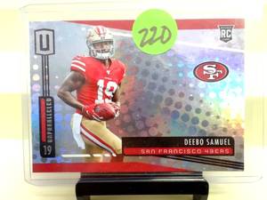 lot 220 image: ROOKIE CARD - 2019 Panini Unparalleled Deebo Samuel Rookie #234 San Francisco 49ers