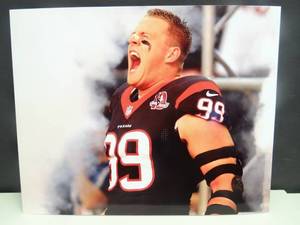 lot 227 image: PROFESSIONAL 8 X 10 PHOTO - HOUSTON TEXANS JJ WATT