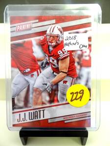 lot 229 image: COMING SOON2018 Panini Fathers Day #45 JJ WATT Houston Texans Wisconsin Badgers $$