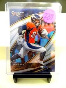 lot 239 image: ROOKIE CARD - 2019 Select Noah Fant Field Level Blue Prizm Rookie Card RC