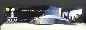 lot 244 image: SUPERBOWL XLV (PLAYED AT ATT STADIUM) - WALL DISPLAY - MEASURES 4 X 17