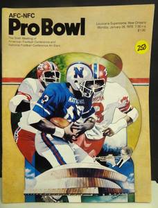 lot 250 image: RARE AFCNFL 6TH MEETING PROBOWL (1976- NEW ORLEANS) GAME PROGRAM $$$$