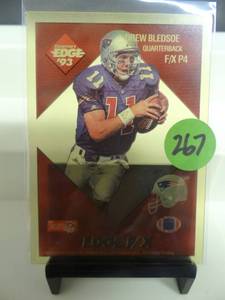 lot 267 image: 1993 Collectors Edge Drew Bledsoe FX P4 Prototype HOF - CLEAR