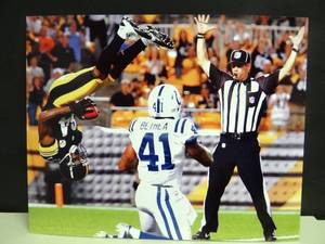 lot 291 image: PROFESSIONAL 8 X 10 PHOTO - PITTSBURGH STEELERS ANTONIO BROWN READY TO FRAME