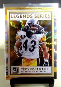 lot 294 image: 2020 Panini Donruss Football EliteLegendsRetro Series Troy Polomalu