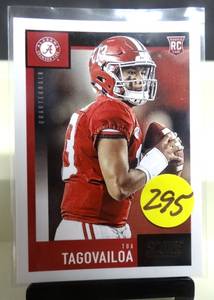 lot 295 image: ROOKIE CARD - Tua Tagovailoa 2020 Panini Score Football Rookie Card #369 NMMT