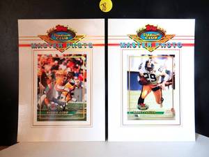 lot 78 image: TOPPS STADIUM CLUB MASTER PHOTO - RUNNING BACKS BARRY FOSTER & REGGIE COBB