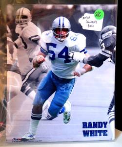 lot 86 image: DALLAS COWBOYS RANDY WHITE 8 X 10 PHOTO